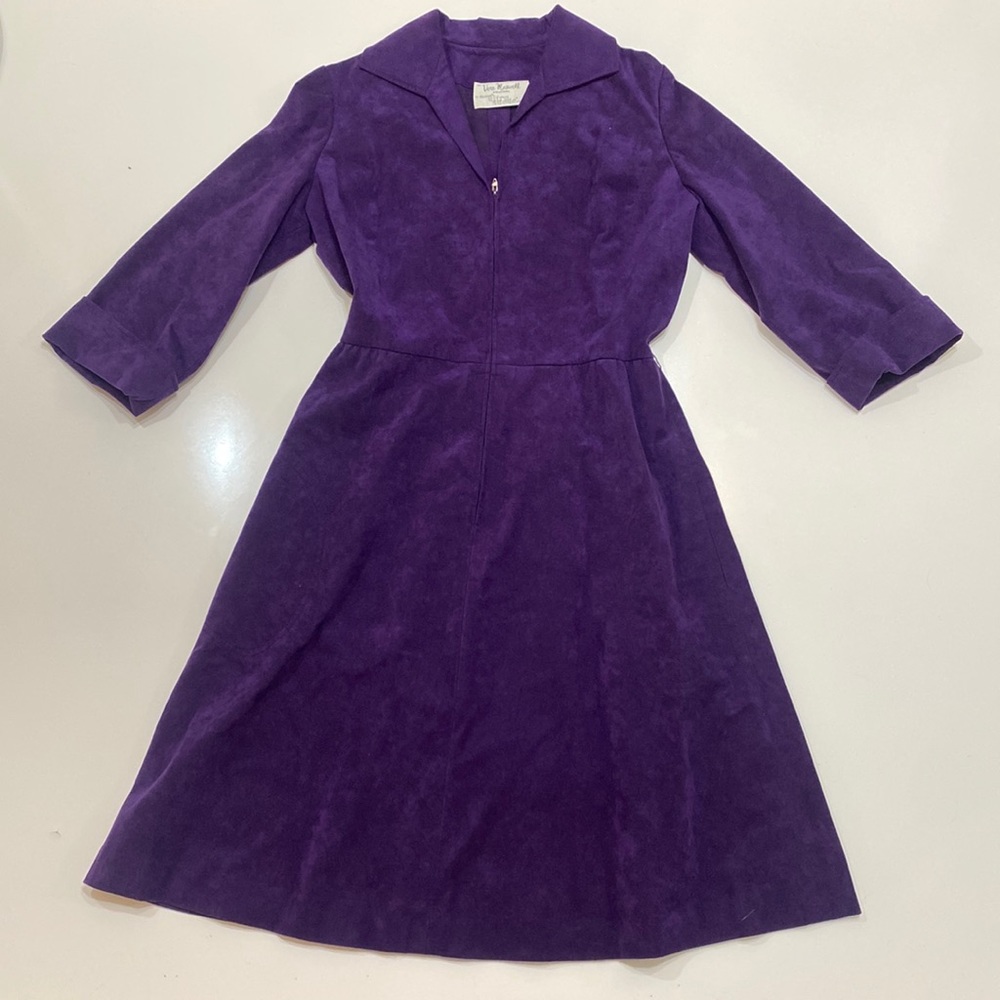 1960 Vera Maxwell nubuck dress